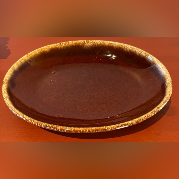 Hull Other - Vintage Hull Oven USA Proof Spaghetti Oval Plate Brown Glaze Serving dish 40 60s